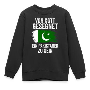Pakistan Pakistaner Pakistanisches - Kinder Premium Organic Sweatshirt - Schwarz - Vorne - AI Model Kid Female (0cm)