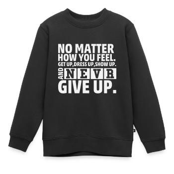 Peu importe ce que vous ressentez - Sweat Premium enfant bio - noir - Devant - AI Model Kid Female (0cm)