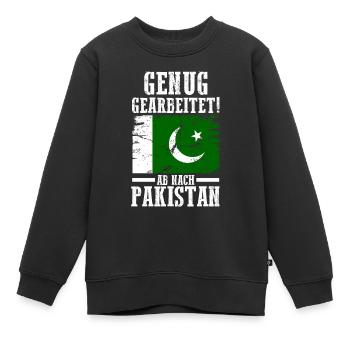 Urlaub Pakistaner Pakistan - Kinder Premium Organic Sweatshirt - Schwarz - Vorne - AI Model Kid Female (0cm)