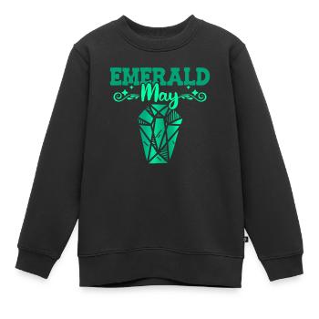 Pierres précieuses - Sweat Premium enfant bio - noir - Devant - AI Model Kid Female (0cm)