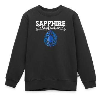 Pierres précieuses - Sweat Premium enfant bio - noir - Devant - AI Model Kid Female (0cm)