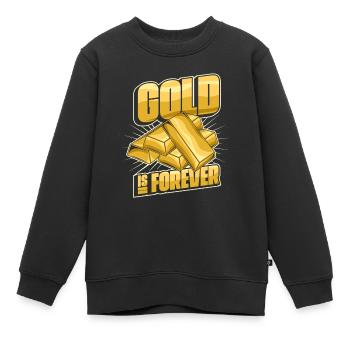 Gold Mining Gold Mine - Kids Premium Organic Sweatshirt - black - Front - AI Model Kid Female (0cm)