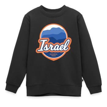 Israel National Trail - Kinder Premium Organic Sweatshirt - Schwarz - Vorne - AI Model Kid Female (0cm)
