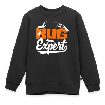 Entomologie Entomologiste Insectes Bugs Bug Expert - Sweat Premium enfant bio - noir - Devant - AI Model Kid Female (0cm)