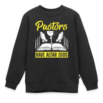 Pastor Appreciation Clergy Preacher Pastors Have - Kinder Premium Organic Sweatshirt - Schwarz - Vorne - AI Model Kid Female (0cm)