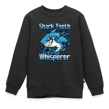 Fossil Tooth Collector Design for a Shark Fossil - Kinder Premium Organic Sweatshirt - Schwarz - Vorne - AI Model Kid Female (0cm)