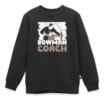 Tir à l’arc Flèche Tir à l’arc Tir à l’arc - Sweat Premium enfant bio - noir - Devant - AI Model Kid Female (0cm)