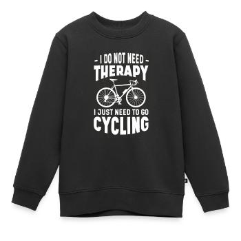 Fahrradtour Fahrrad Radeln Radfahren Mountainbike - Kinder Premium Organic Sweatshirt - Schwarz - Vorne - AI Model Kid Female (0cm)