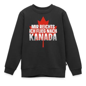 Kanada - Kinder Premium Organic Sweatshirt - Schwarz - Vorne - AI Model Kid Female (0cm)