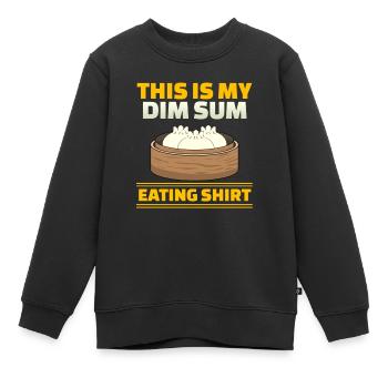 Cuisine chinoise asiatique Dim Sum I Cadeau - Sweat Premium enfant bio - noir - Devant - AI Model Kid Female (0cm)