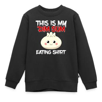 Cuisine chinoise asiatique Dim Sum I Cadeau - Sweat Premium enfant bio - noir - Devant - AI Model Kid Female (0cm)