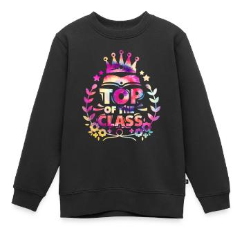 Klassenbester Zurück zur Schule - Kinder Premium Organic Sweatshirt - Schwarz - Vorne - AI Model Kid Female (0cm)