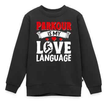 Parkour Freerunning Traceur - Kinder Premium Organic Sweatshirt - Schwarz - Vorne - AI Model Kid Female (0cm)