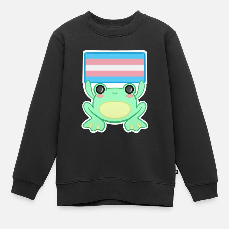 Froggy Trans - Sweat Premium enfant bio - noir