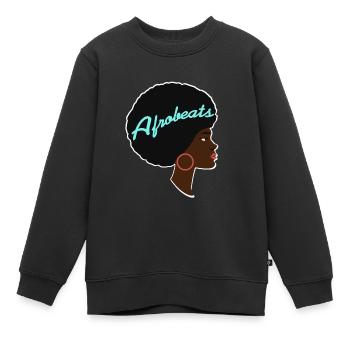 Afrobeats Awesome Afro Lady Afrobeats T-Shirt - Sweat Premium enfant bio - noir - Devant - AI Model Kid Female (0cm)