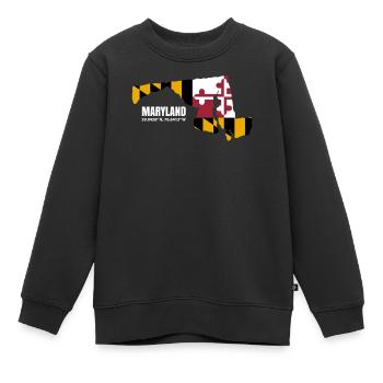 Beau cadeau du Maryland - Sweat Premium enfant bio - noir - Devant - AI Model Kid Female (0cm)