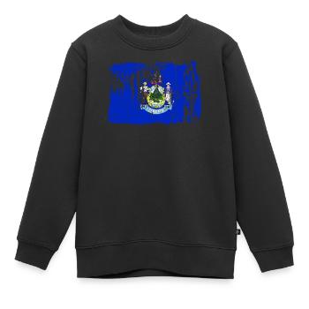 Cadeau des résidents du Maine - Sweat Premium enfant bio - noir - Devant - AI Model Kid Female (0cm)