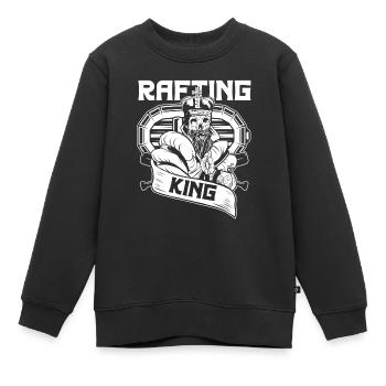 Rafting Wildwasser Kanu Kajak - Kinder Premium Organic Sweatshirt - Schwarz - Vorne - AI Model Kid Female (0cm)