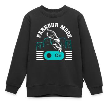 Parkour Freerunning Traceur - Kinder Premium Organic Sweatshirt - Schwarz - Vorne - AI Model Kid Female (0cm)