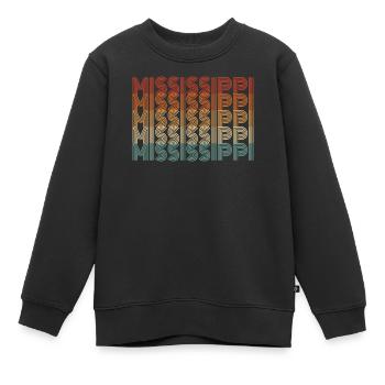 Mississippi reisende geschenk - Kinder Premium Organic Sweatshirt - Schwarz - Vorne - AI Model Kid Female (0cm)