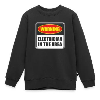Elektriker Elektrotechniker Elektroniker - Kinder Premium Organic Sweatshirt - Schwarz - Vorne - AI Model Kid Female (0cm)