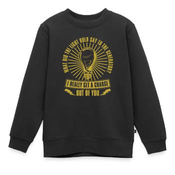 Elektriker Elektrotechniker Elektroniker - Kinder Premium Organic Sweatshirt - Schwarz - Vorne - AI Model Kid Female (0cm)