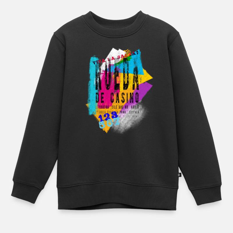 Rueda de Casino Salsa Salsa Dance - Kinder Premium Organic Sweatshirt - Schwarz