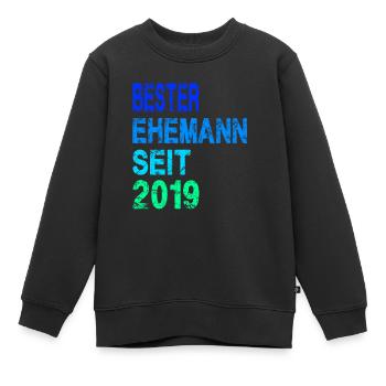 Bester Ehemann seit 2019 - Kinder Premium Organic Sweatshirt - Schwarz - Vorne - AI Model Kid Female (0cm)