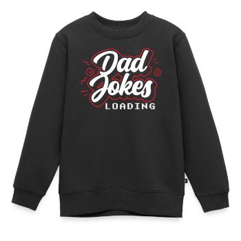 Dad Joke Papa Witz Vater Jokes - Kinder Premium Organic Sweatshirt - Schwarz - Vorne - AI Model Kid Female (0cm)
