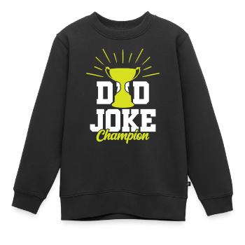 Dad Joke Papa Witz Vater Jokes - Kinder Premium Organic Sweatshirt - Schwarz - Vorne - AI Model Kid Female (0cm)