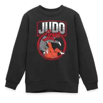 Amateurs de Judo Hobby Judoka Arts Martiaux Arts Martiaux Arts Martiaux - Sweat Premium enfant bio - noir - Devant - AI Model Kid Female (0cm)