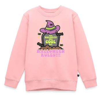 Halloween Costume Party Sorcière Cadeau Effrayant - Sweat Premium enfant bio - rose - Devant - AI Model Kid Female (0cm)