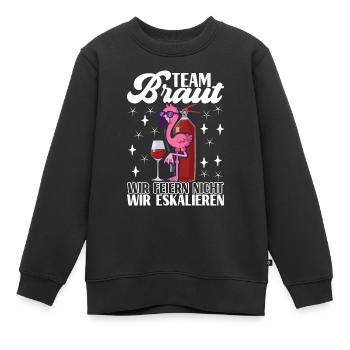 Junggesellenabschied Bräutigam Poltern Geschenk - Kinder Premium Organic Sweatshirt - Schwarz - Vorne - AI Model Kid Female (0cm)