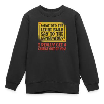 Elektriker Elektrotechniker Elektroniker - Kinder Premium Organic Sweatshirt - Schwarz - Vorne - AI Model Kid Female (0cm)
