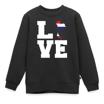 Thailand - Kinder Premium Organic Sweatshirt - Schwarz - Vorne - AI Model Kid Female (0cm)