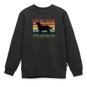 Jeder Snack, den du machst Jede Mahlzeit, die du backst Jede - Kinder Premium Organic Sweatshirt - Schwarz - Vorne - AI Model Kid Female (0cm)