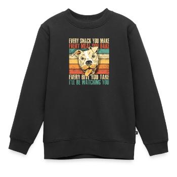 Jeder Snack, den du machst Jede Mahlzeit, die du backst Jede - Kinder Premium Organic Sweatshirt - Schwarz - Vorne - AI Model Kid Female (0cm)