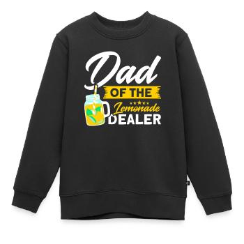 Jus de citron Jus de citron Limonade - Sweat Premium enfant bio - noir - Devant - AI Model Kid Female (0cm)