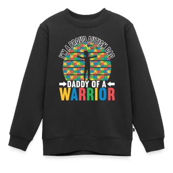 Autisme autistique Autiste - Sweat Premium enfant bio - noir - Devant - AI Model Kid Female (0cm)