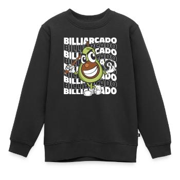 Billard 8 boules - Sweat Premium enfant bio - noir - Devant - AI Model Kid Female (0cm)
