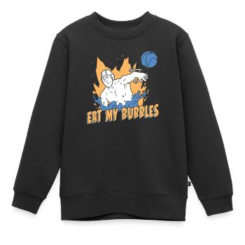 Wasserball - Kinder Premium Organic Sweatshirt - Schwarz - Vorne - AI Model Kid Female (0cm)