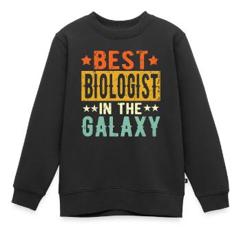 Best Biologe ever Biologe Geschenk - Kinder Premium Organic Sweatshirt - Schwarz - Vorne - AI Model Kid Female (0cm)