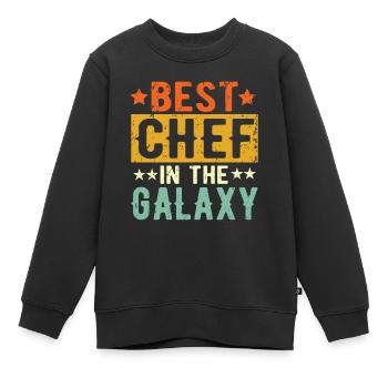 Best Chefkoch ever Chefkoch Geschenk - Kinder Premium Organic Sweatshirt - Schwarz - Vorne - AI Model Kid Female (0cm)