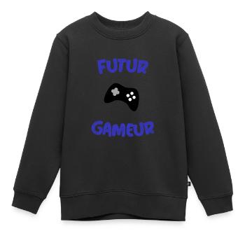 Humor Baby Kind Gaming Videospiele Future Gamer - Kinder Premium Organic Sweatshirt - Schwarz - Vorne - AI Model Kid Female (0cm)