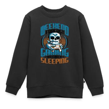 Jeu de prédiction de week-end avec une chance. - Sweat Premium enfant bio - noir - Devant - AI Model Kid Female (0cm)