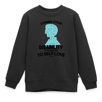 Autismus Puzzle Asperger Syndrom - Kinder Premium Organic Sweatshirt - Schwarz - Vorne - AI Model Kid Female (0cm)