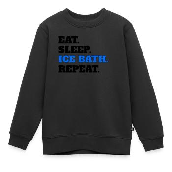 Ice bath - Kinder Premium Organic Sweatshirt - Schwarz - Vorne - AI Model Kid Female (0cm)