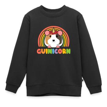 Guinea Pigs Breeding - Guinea - Kinder Premium Organic Sweatshirt - Schwarz - Vorne - AI Model Kid Female (0cm)
