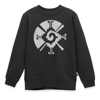 Hunab Ku Ometeotl Azteken Maya Yucatec Maya Inka - Kinder Premium Organic Sweatshirt - Schwarz - Vorne - AI Model Kid Female (0cm)