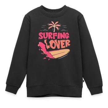 Amateurs de surf Surf surf Surf Surfer - Sweat Premium enfant bio - noir - Devant - AI Model Kid Female (0cm)